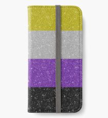Glitter Non-Binary Pride Flag iPhone Wallet/Case/Skin