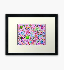 90s Memories Framed Print