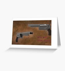 Wild west gun Greeting Card