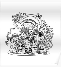 Sketch 69 - Doodle Abstract Poster