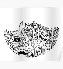 Sketch 70 - Doodle Abstract Poster