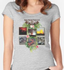 Apau Hawaii Tours - Lava Day Cycle Huddle Women's Fitted Scoop T-Shirt