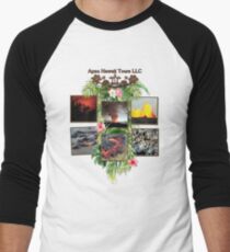 Apau Hawaii Tours - Lava Day Cycle Huddle Men's Baseball ¾ T-Shirt