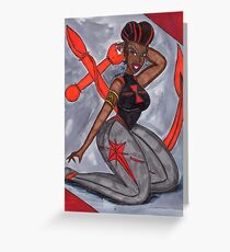 Miss August 2432 Greeting Card