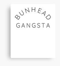 Bunhead Gansta Ballet Dance Ballerina Dancer Black Canvas Print
