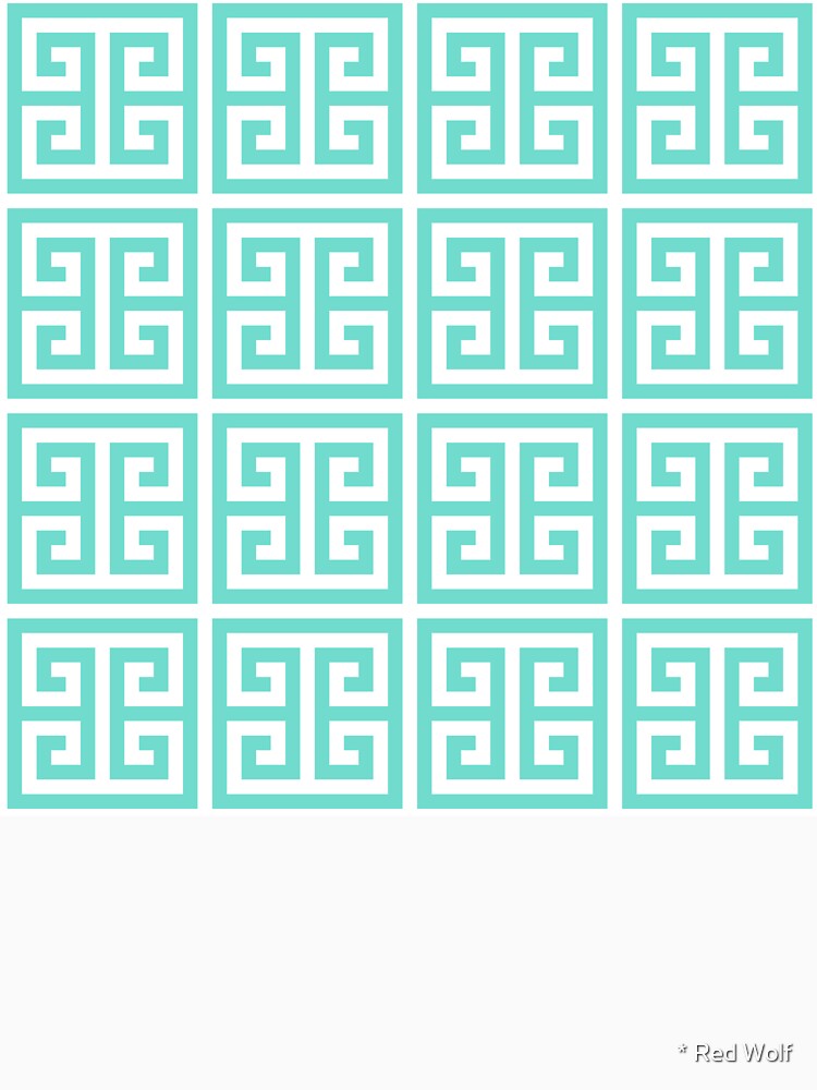 Geometric Pattern: Key Bridge: Blue by redwolfoz