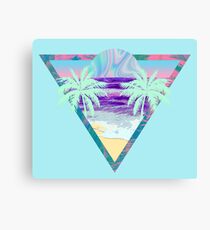 Ocean Vaporwave Canvas Print