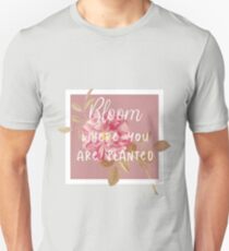 Flower border quote Unisex T-Shirt