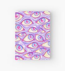 Wall of Eyes in Purple Hardcover Journal