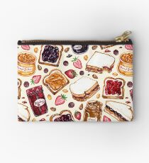 Peanut Butter and Jelly Watercolor Studio Pouch