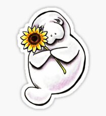 Sunny Manatee Sticker