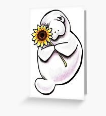 Sunny Manatee Greeting Card