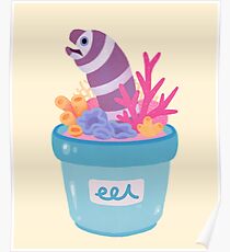 Eel flower pot 2 Poster