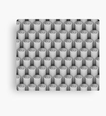 3d pattern of white 3d tubes Canvas Print