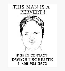Dwight Schrute Photographic Print