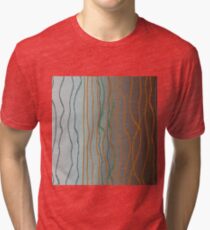 20180625 Lines combined down and up No. 1 Tri-blend T-Shirt