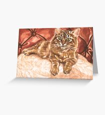 King Kona the Cat Greeting Card
