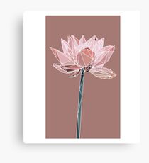polygonal Lotus Canvas Print