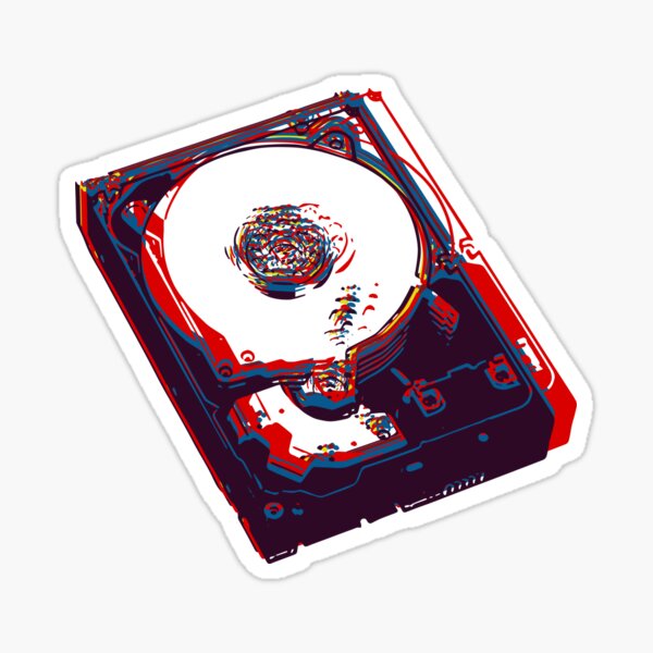 hard drive Sticker