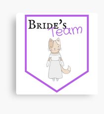Bride's Team Bachelorette Party Hens Night Wedding Canvas Print