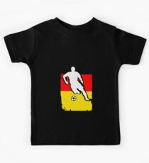Germany Flag Soccer Player Kids Tee