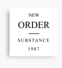 New Order | Substance | 1987 Canvas Print
