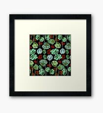 Tropical Leaves pattern Framed Print