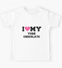 I Love My York Chocolate Cat Breeds Gift Kids Tee
