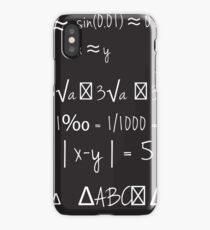 T shirt Design Mathematical Symbols - gift idea iPhone Case