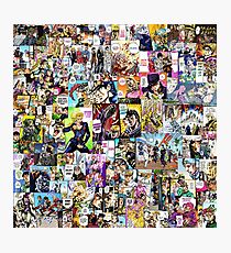 JoJo's Bizarre Adventure - Colored Manga Panel Collage Photographic Print