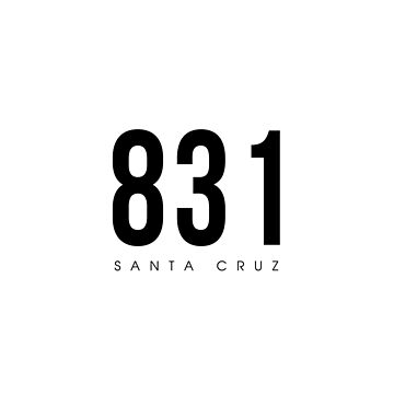 Santa Cruz CA 831 Area Code design