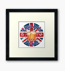 England Drinking Team, beer t shirt, beer sticker Framed Print