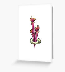 Positive Carnivores - Sarracenia Greeting Card