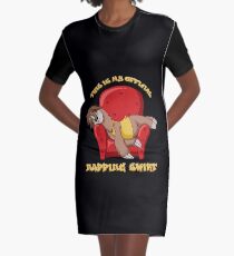 Official Napping Shirt - Lazy Sloth Graphic T-Shirt Dress