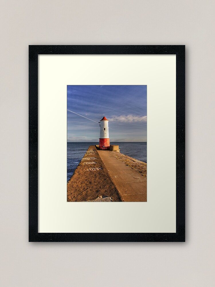 Alternate view of Berwick Upon Tweed Lighthouse Framed Art Print