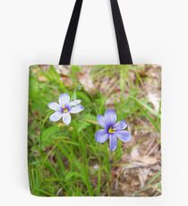 Blue-eyed Grass Tote Bag