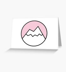 pink mountain Greeting Card