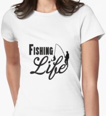 Fishing Life Women's Fitted T-Shirt