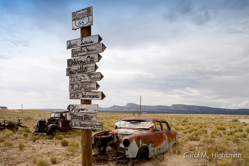 "Route 66 in Arizona Desert" by Carol M. Highsmith Redbubble