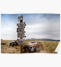 Route 66 in Arizona Desert Poster