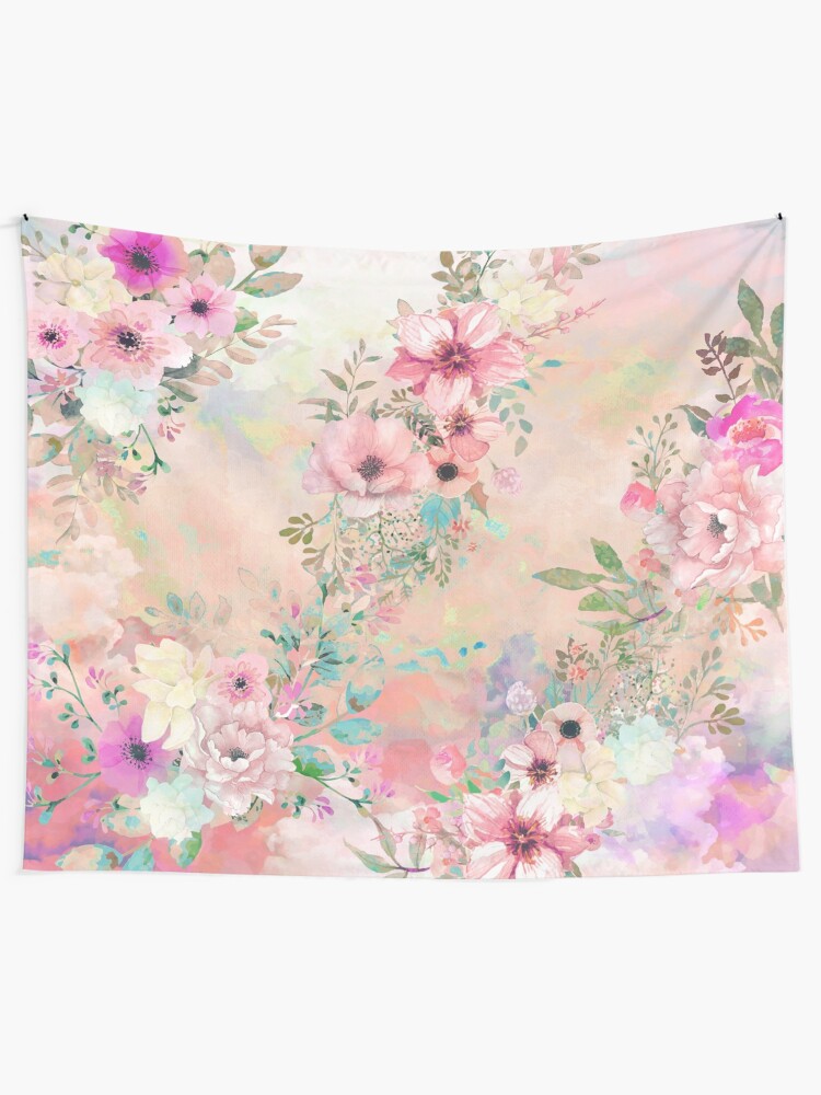 Alternate view of Botanical Fragrances in Blush Cloud Tapestry