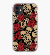 Schädel und Rosen iPhone-Hülle & Cover