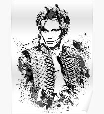 Adam Ant - B&W splatter Poster