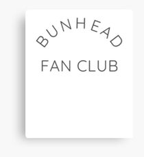 Bunhead Fan Club Ballet Dance Ballerina Dancer Black Canvas Print