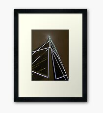 Building Light Show Framed Print