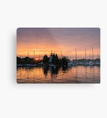 Vivid Yacht Club Sunrise - Metal Print