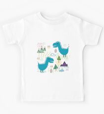 Cool T-rex Fun party teal #homedecor Kids Tee