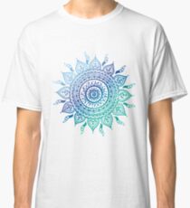 Blue Gradient Mandala Classic T-Shirt