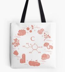 Foods rich in vitamin C. Tote Bag