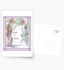 Just a Flowery Note Postcards